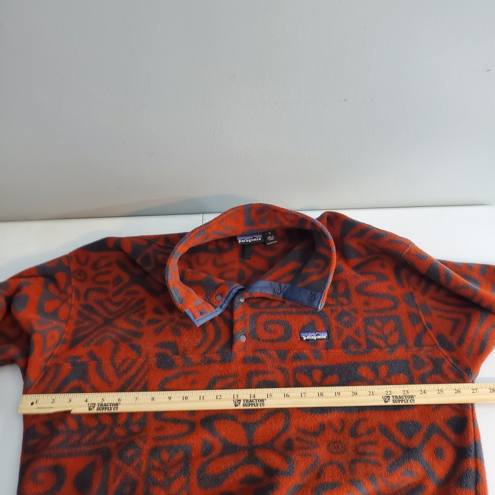 Vintage 1995 Patagonia Island Block Copper Synchilla Snap-T Fleece XL Canada 90s - Picture 5 of 15